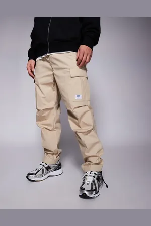 Hugo Blue Gadic cargo pants in beige