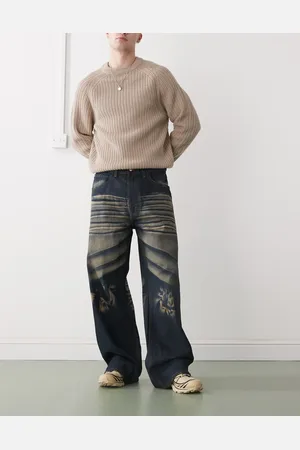 Cheap Monday Looser baggy jeans in heavy dark wash