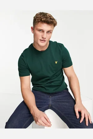 Lyle & Scott Cotton logo T-shirt in khaki - KHAKI