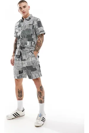 Farah Redwald archive print shorts in and white - part of a set