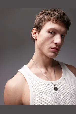 Topman Textured tank top in ecru