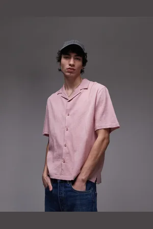 Topman Short sleeve crinkle shirt in