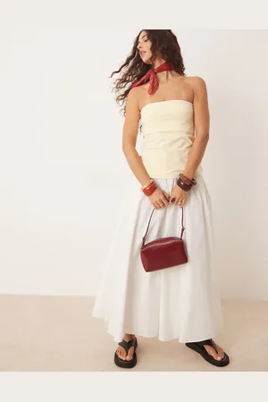 Abercrombie & Fitch Full maxi skirt with elastic waist in