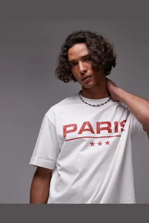 Topman Oversized fit T-shirt with Paris print in