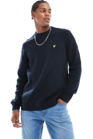 Lyle & Scott Waffle knit sweater in