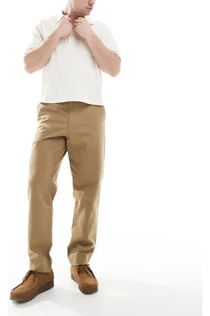 Farah Hawtin canvas tapered pants in beige