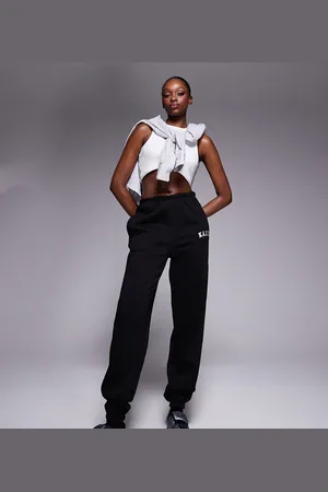 Kaiia Tall embroidered logo cuffed sweatpants in