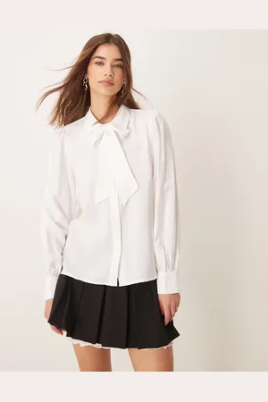Y.A.S Pussybow neck detail blouse in