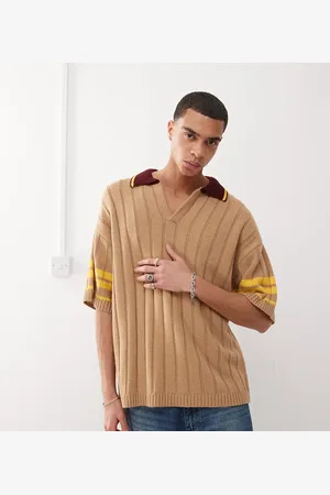 COLLUSION Knit oversized shirt with collar