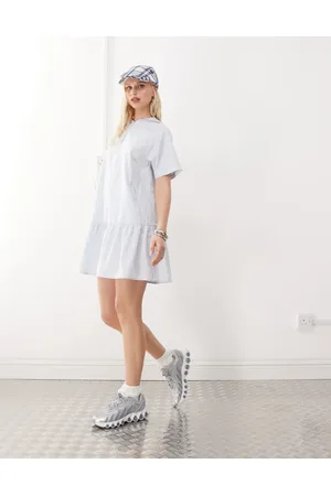 COLLUSION Hooded athletic mini dress