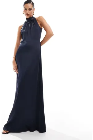Maids to Measure Bridesmaid high neck maxi dress in