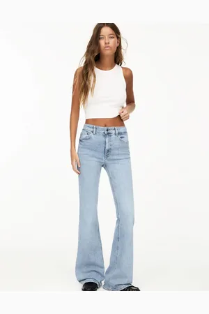 Pull&Bear Low rise flare jeans in