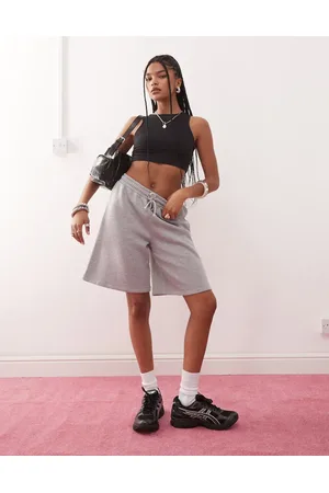 COLLUSION Sweatpants fabric shorts in heather