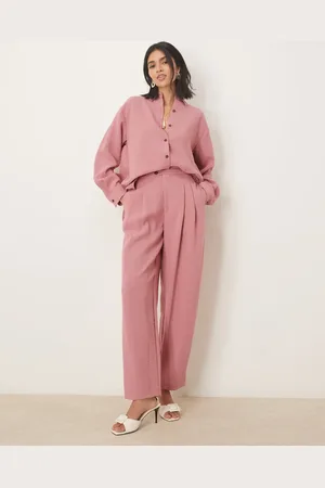 ASOS Tab detail tapered pants in dusty - part of a set