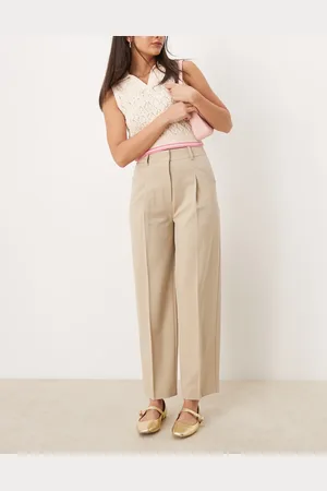 ASOS Tailored tapered pants in stone