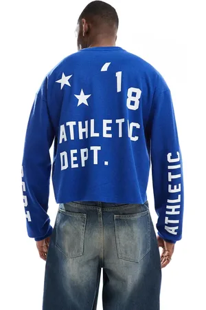 COLLUSION Long sleeve skater fit T-shirt with athletic print in