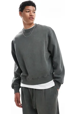 ASOS Boxy oversized sweatshirt in khaki - part of a set