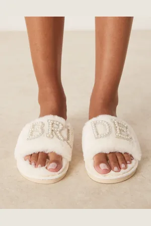 Be Mine Sasha Bridal slippers in ivory
