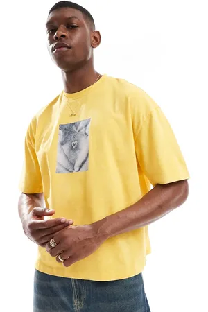 COLLUSION Boxy skater fit T-shirt with photographic print in