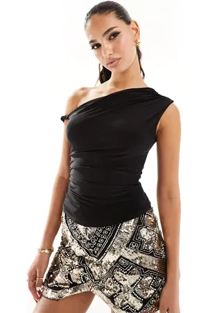 Kaiia Exclusive slinky off the shoulder top in