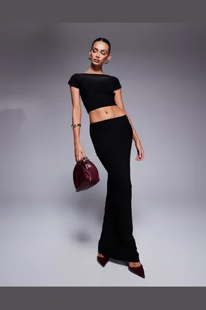 Kaiia Exclusive slinky column maxi skirt in - part of a set