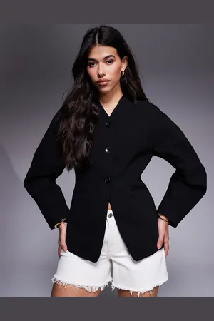 River Island Puff sleeve tailored blazer in