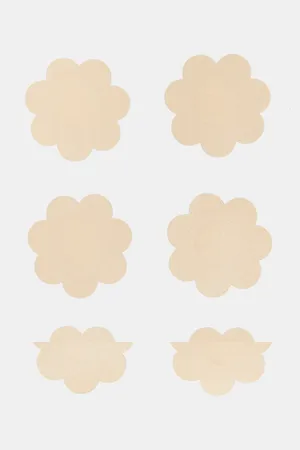 Fashionkilla Adhesive 3 pack nipple covers in beige
