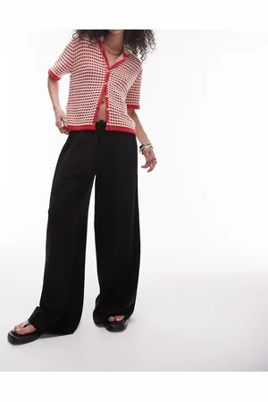 Topshop Super wide natural linen blend pants in - part of a set