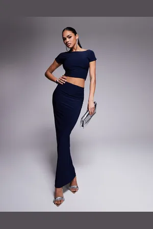 Kaiia Exclusive slinky column maxi skirt in - part of a set