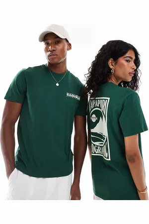 Napapijri Mele landscape backprint t-shirt in