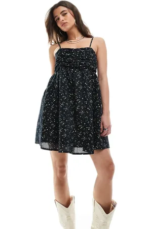 Stradivarius Stradivairus STR swing cami dress in print