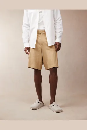 ASOS Smart linen blend Bermuda shorts in tan