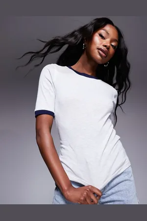 River Island Short sleeve clean top in