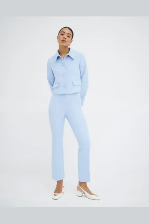 River Island Crop flared pants in light