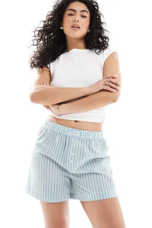 Cotton On Cotton On striped boyfriend boxer sleep shorts in