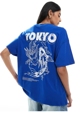 ONLY Tokyo print T-shirt in bright