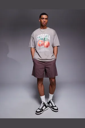 ASOS Oversized t-shirt with peaches graphic in