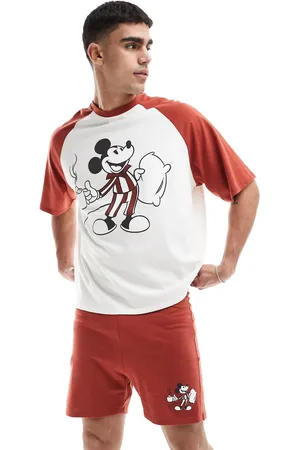 ASOS Disney Mickey Mouse raglan short pajama set in