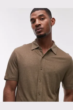 MANGO Jersey shirt in beige