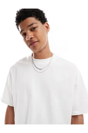 Pull&Bear Raw edges boxy t-shirt in