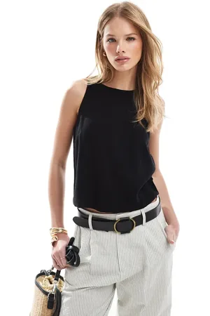 Stradivarius Relaxed rustic tank top in