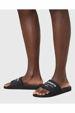 AllSaints Underground rubber slides in