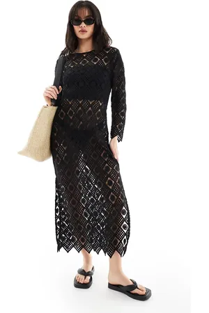 Iisla & Bird Premium maxi crochet beach dress in