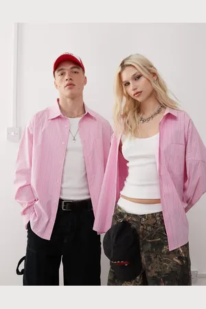 COLLUSION Unisex oversized shirt in stripe