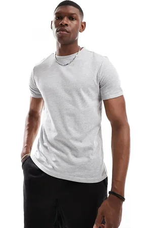 Pull&Bear Muscle fit t-shirt in heather