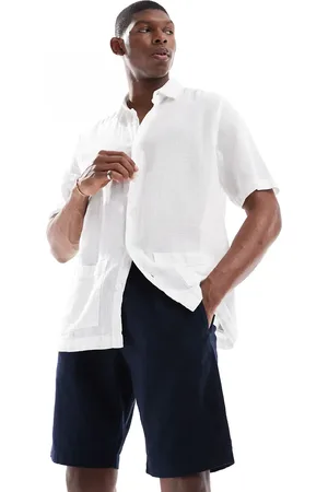French Connection French Connection linen drawstring shorts in navy