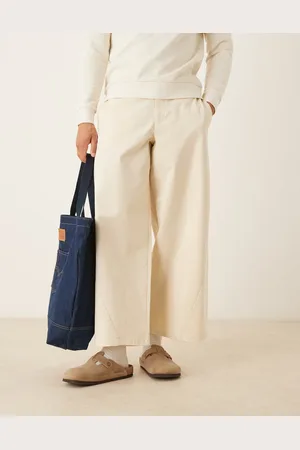 ASOS Horseshoe twill pants in ecru