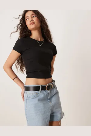 Gina Tricot Short sleeve slim fit top in