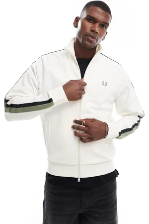 Fred Perry Tape track jacket in ecru