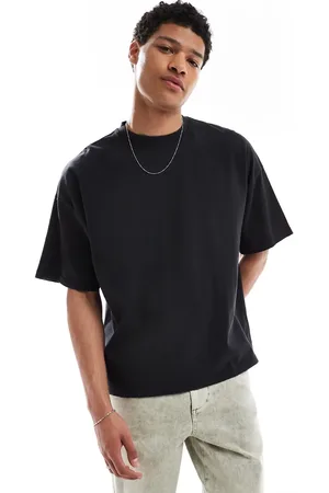 Pull&Bear Raw edges boxy t-shirt in